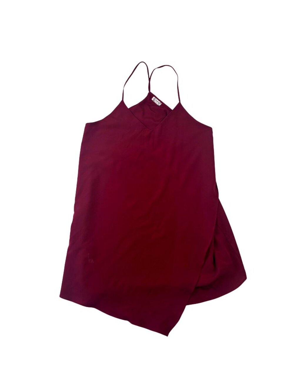 Intimately Free People S Burgundy Sleeveless Slip Dress Nightie V-Neck Racerback